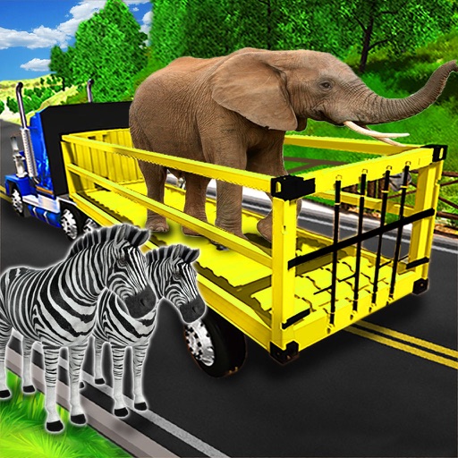 Zoo Animals Cargo Lorry Game Icon