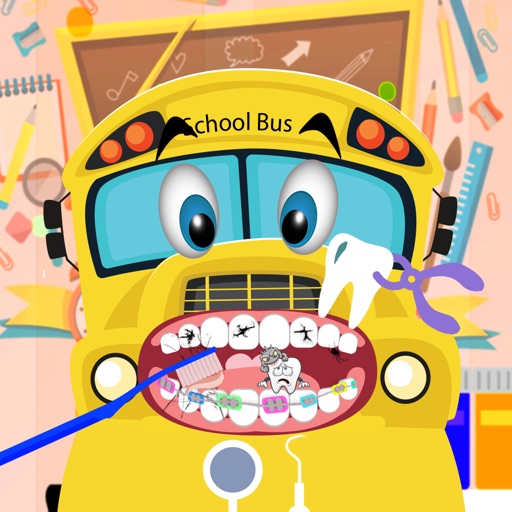 Dentist Game - Car Bus Have White Teeth Icon