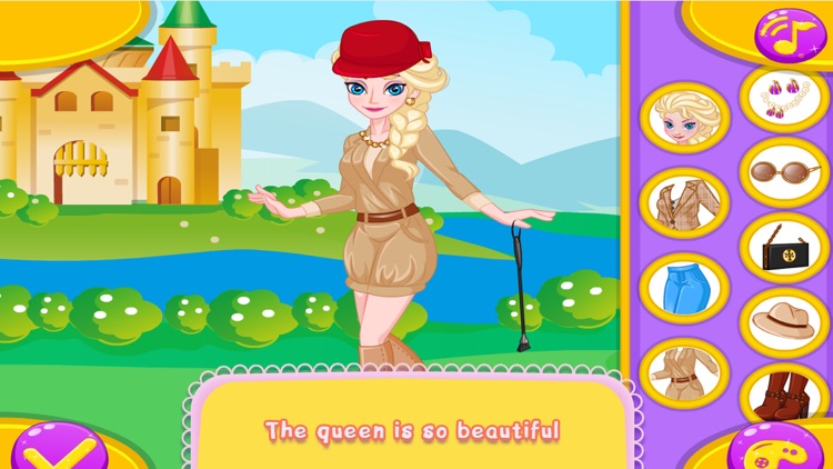 Queen Elsa And Her Horse Girl Games screenshot-3