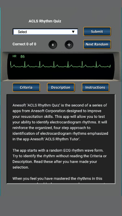 ACLS Rhythm Quiz screenshot1
