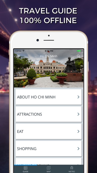 How to cancel & delete Ho Chi Minh Travel Guide with Offline Street Map from iphone & ipad 1