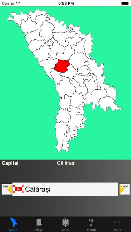 Moldova District Maps, Flags and Capitals