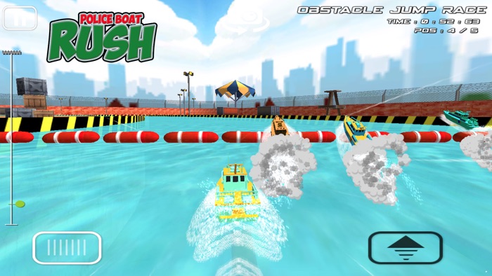 Police Boat Rush  3D Police Boat Racing For kids