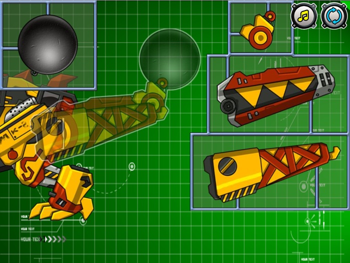 免费恐龙拼图游戏 - 机器人儿童小游戏