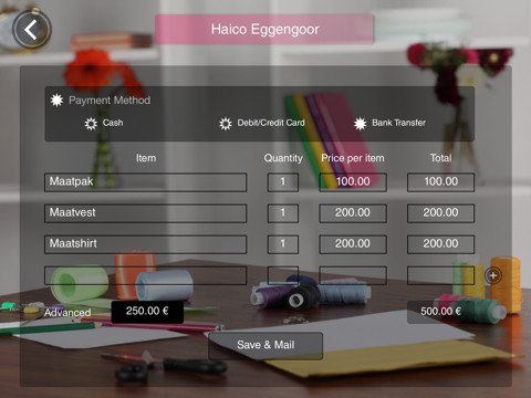 Tailor Ordering screenshot 4