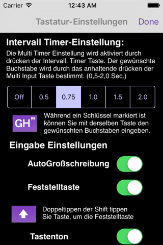 AEI Keyboard Note German screenshot 2
