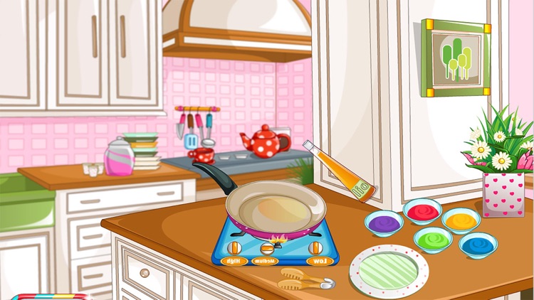 Rainbow Pancakes Cake free Cooking games for girls