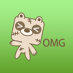 Brook The Cute Zombie Bear Stickers