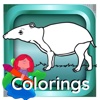 Paint and Drawing Tapir - For Kids