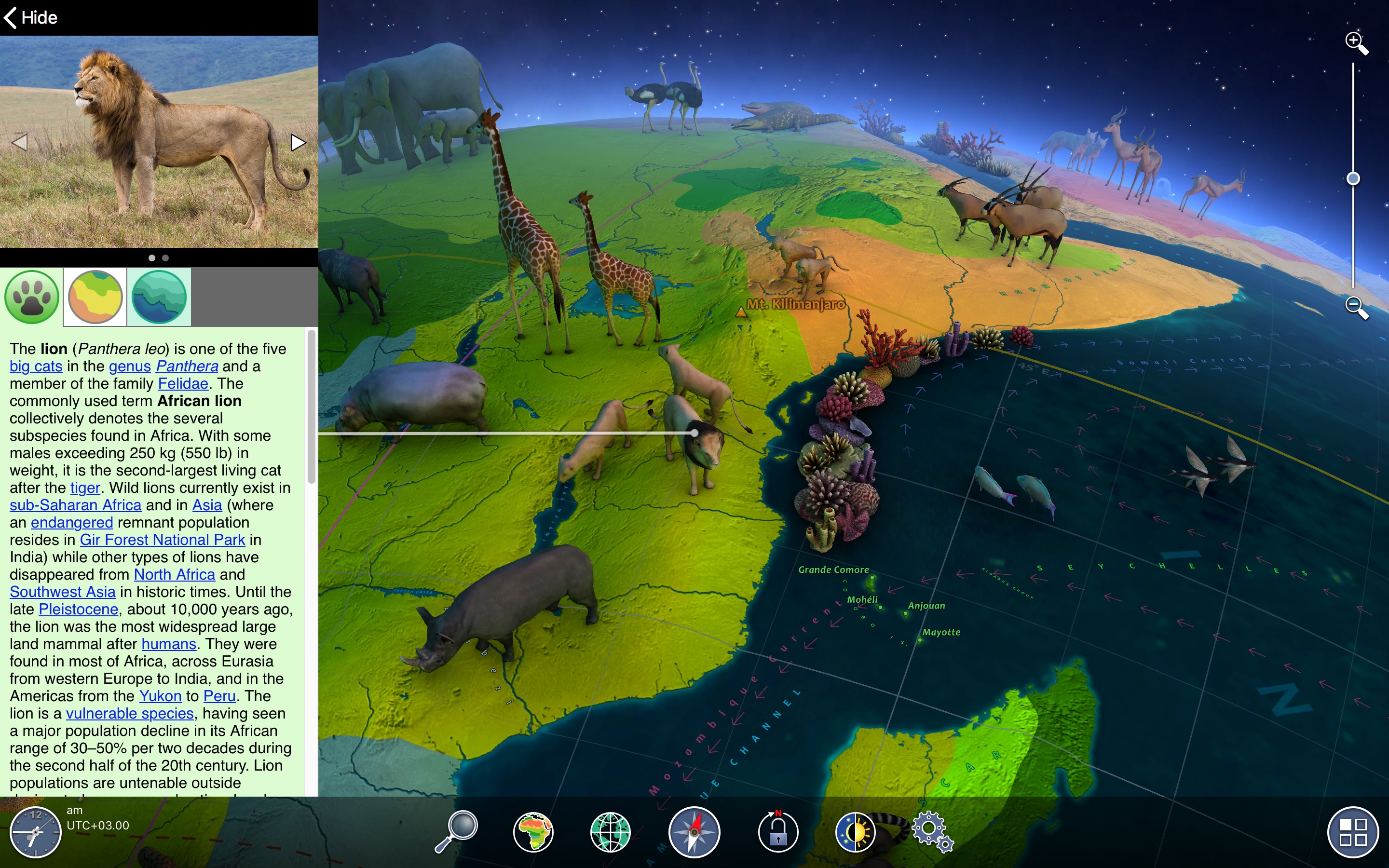 Screenshot do app Earth 3D - Amazing Atlas