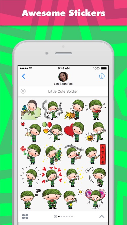 Little Army Cute Cute stickers by wenpei