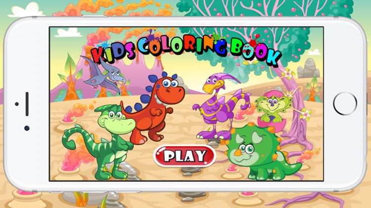 Dinosaur Coloring Page For Kids Game