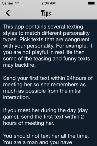 Texting Girls Guide Pro screenshot 4