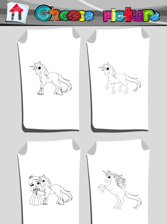 Unicorn Coloring Book