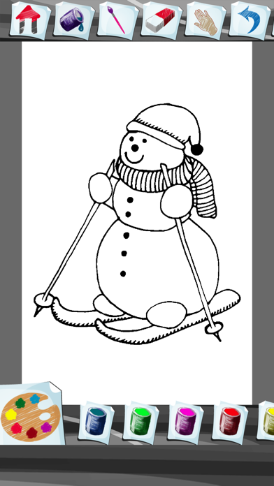 How to cancel & delete Snowman Coloring Book from iphone & ipad 3