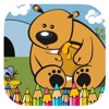Bear Holiday Coloring Drawing Page Game Edition
