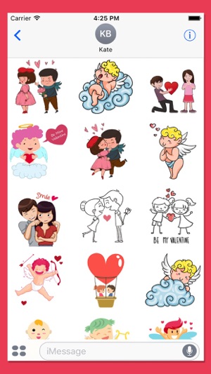 Love Stickers for iMessage - Valentine's Day(圖2)-速報App