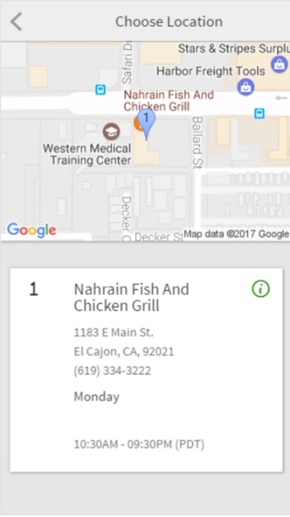 Nahrain Fish And Chicken Grill