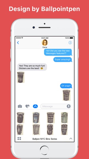 iMessage Ballpen NYC Bins Series贴纸(圖1)-速報App