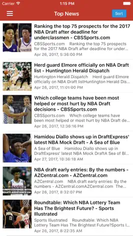 Game screenshot Draft News for NBA Basketball mod apk