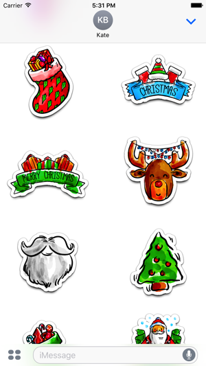 Watercolor Christmas Stickers Vol. 5(圖2)-速報App