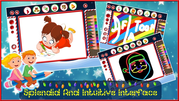 Christmas Kids Doodle - Kids Color & Draw