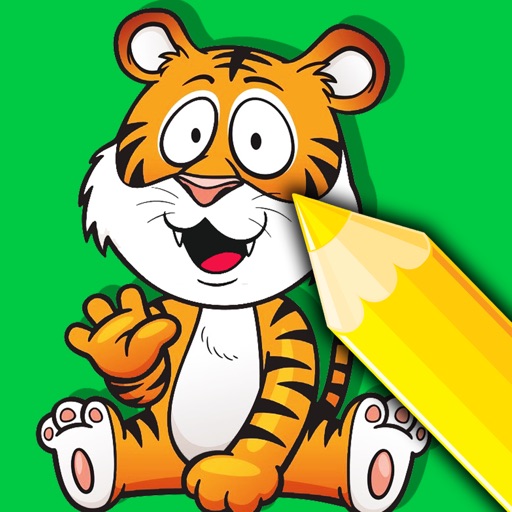 Kids Coloring Book Games Drawing Tigers