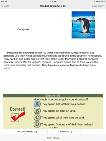 Reading Comprehension: Animals, Grades 2-3 screenshot 2