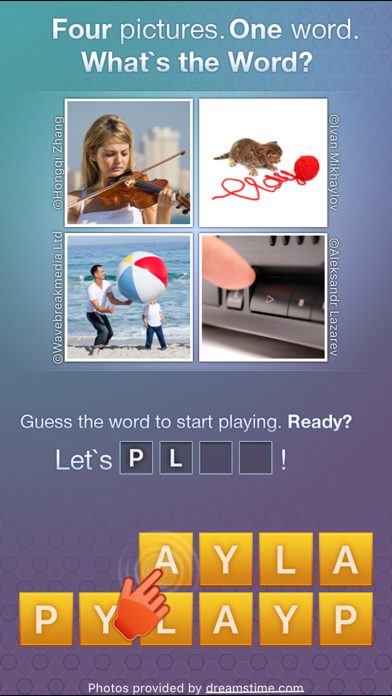 Screenshots of What's the Word? - new quiz with pics and word for iPhone