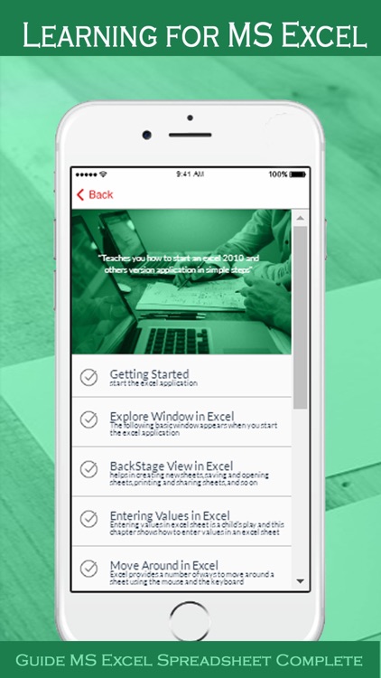 Learning for MS Excel Spreadsheet Complete