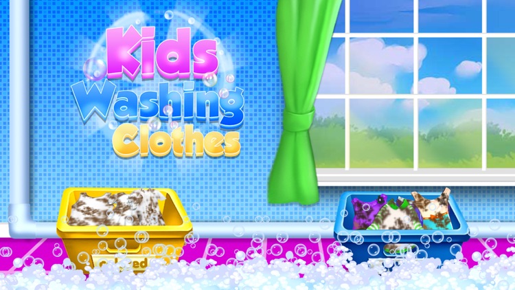 Wash Laundry Game For Kids