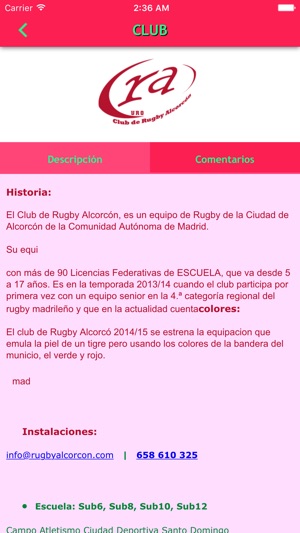 Rugby Alcorcon(圖2)-速報App