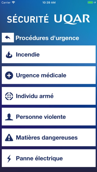 Sécurité UQAR screenshot 3