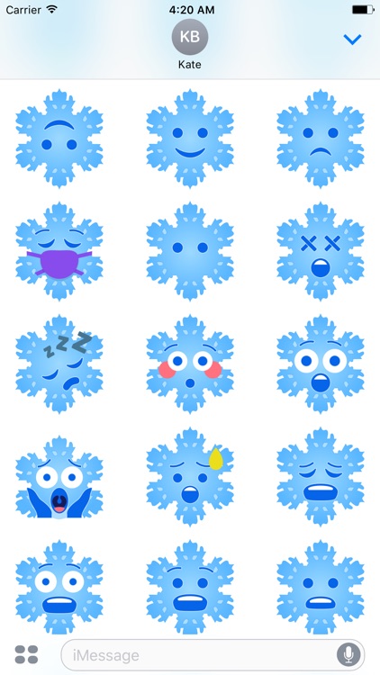 Christmas Snowflakes Stickers screenshot-4