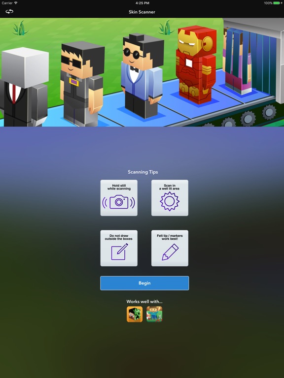Minecraft: Skin Scanner - App voor iPhone, iPad en iPod 
