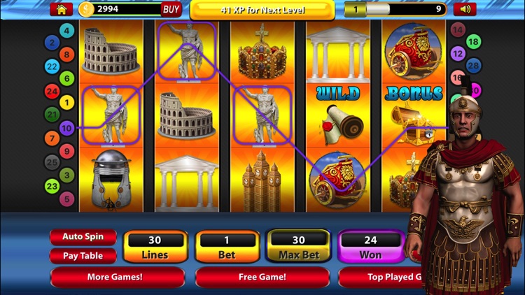 Roman Battle Slot Machine Jackpot Casino Games