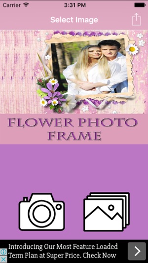 Flower Photo Frame And Pic Collage