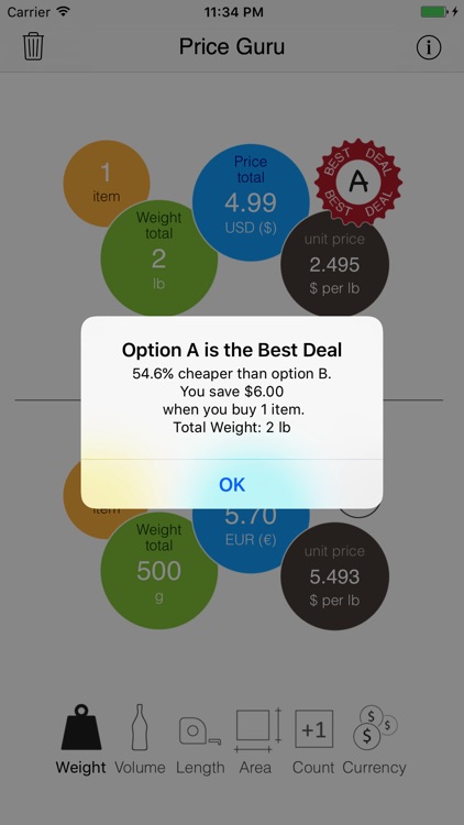 Price Guru - Unit price calculator