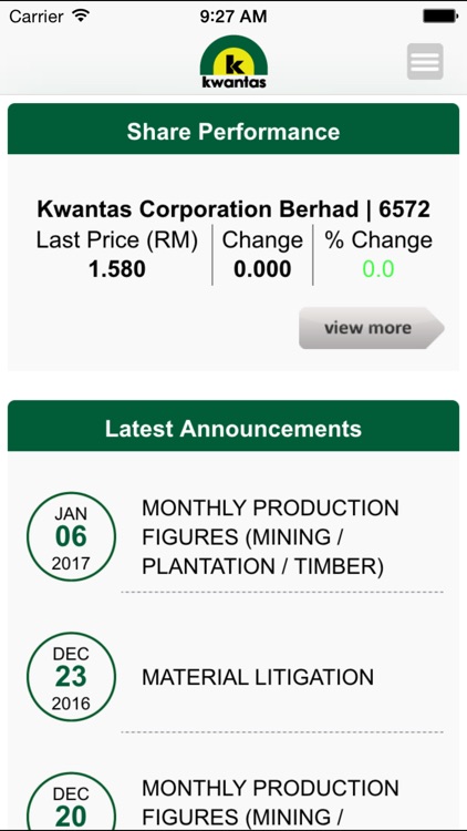 Kwantas Corporation Berhad Investor Relations