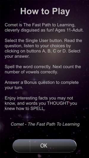 Comet The Spelling Game - Young Adult 2(圖5)-速報App