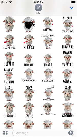 Funny Valentine's Day Lamb Stickers!(圖3)-速報App