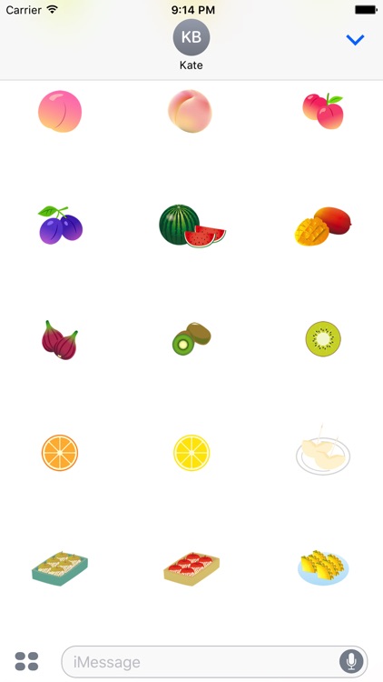 Cute fruit sticker screenshot-3