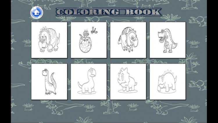 Coloring Book - T rex Dinosaur Kids Learn To Paint