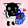 Black Kitten Stickers!