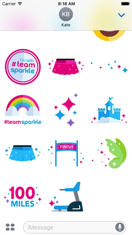 Sparkle Athletic Running Stickers screenshot-4