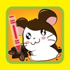 Game for kids coloring Hamster and Cute Rat