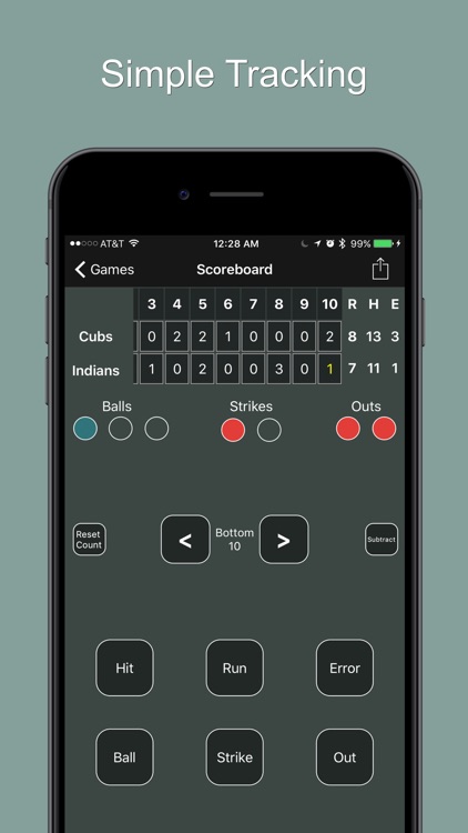 Scoreboard - Baseball & Softball Scorekeeper