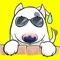 Funny Bull - Cute dog stickers for iMessage