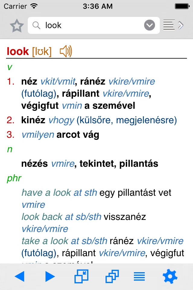 Angol–magyar szótár Lingea screenshot 2