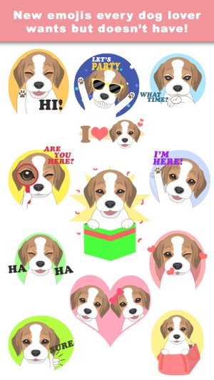 BeagleMoji - Stickers & Keyboard for Beagle Dogs(圖1)-速報App